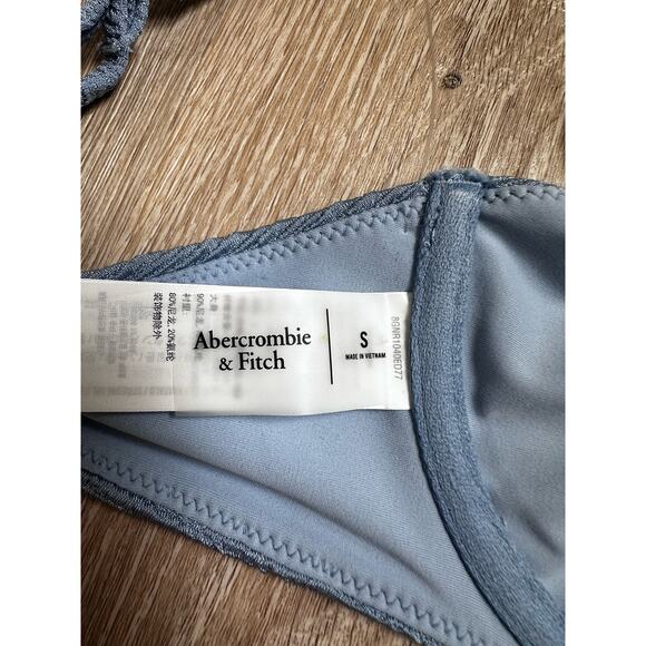 Abercrombie & Fitch|Ribbed Underwire Bikini Top|Blue|NWOT|SZ‎ S - Picture 7 of 7